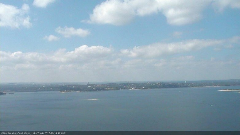 Lake Travis webcam, October 14, 2017 11:55 AM CT