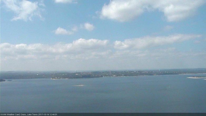 Lake Travis webcam, October 14, 2017 12:00 PM CT