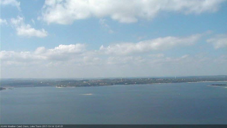 Lake Travis webcam, October 14, 2017 12:10 PM CT