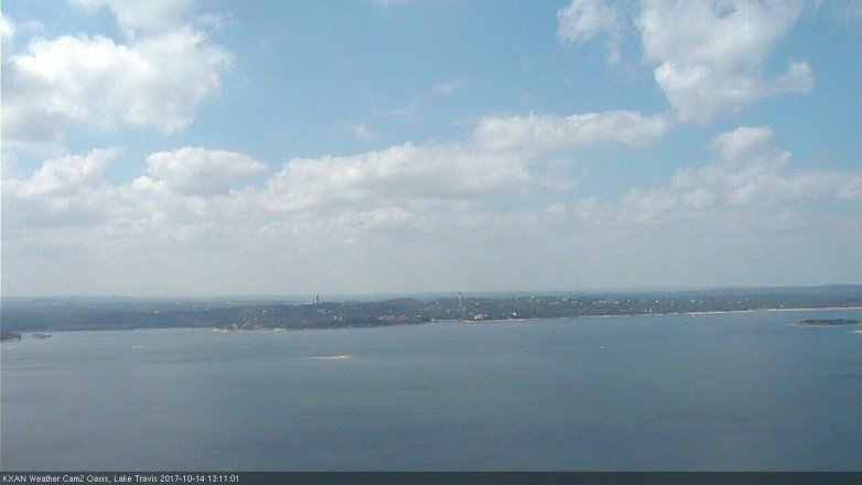 Lake Travis webcam, October 14, 2017 12:25 PM CT