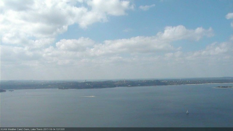 Lake Travis webcam, October 14, 2017 12:30 PM CT
