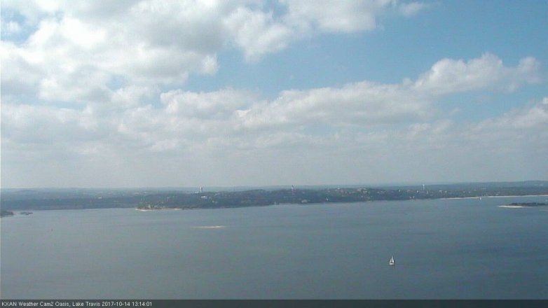 Lake Travis webcam, October 14, 2017 12:40 PM CT