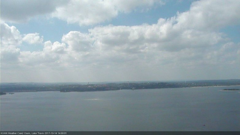 Lake Travis webcam, October 14, 2017 1:30 PM CT