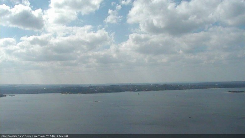 Lake Travis webcam, October 14, 2017 1:45 PM CT