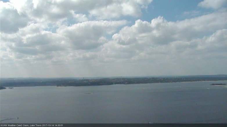 Lake Travis webcam, October 14, 2017 2:00 PM CT