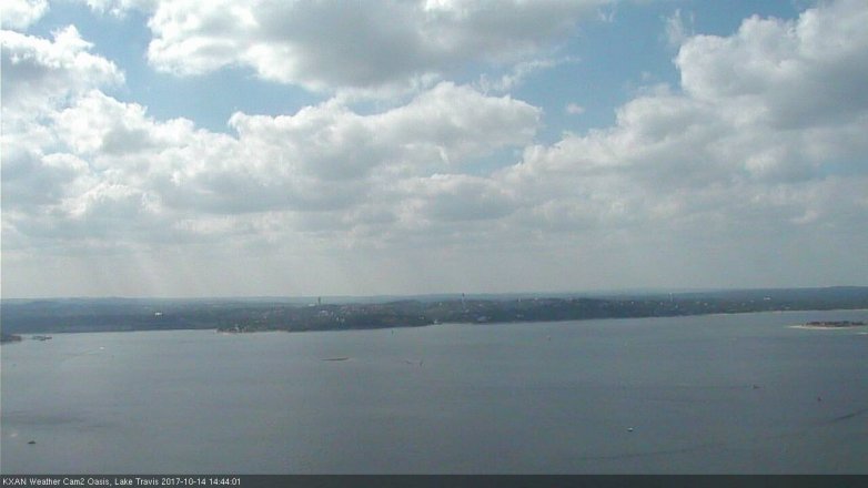 Lake Travis webcam, October 14, 2017 2:15 PM CT