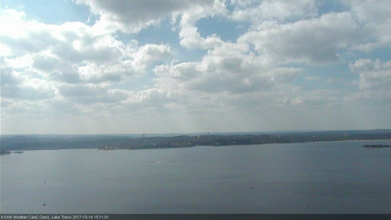Lake Travis webcam, October 14, 2017 2:25 PM CT