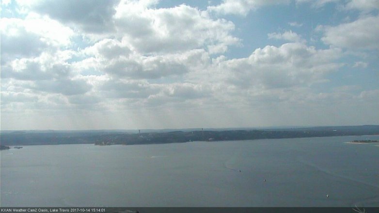 Lake Travis webcam, October 14, 2017 2:30 PM CT