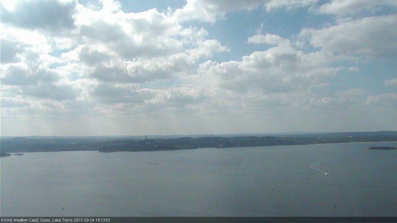 Lake Travis webcam, October 14, 2017 2:40 PM CT