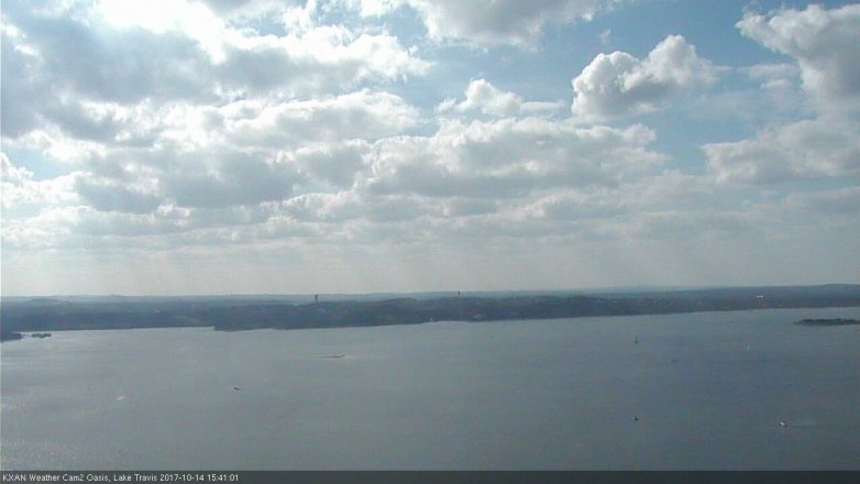 Lake Travis webcam, October 14, 2017 2:45 PM CT
