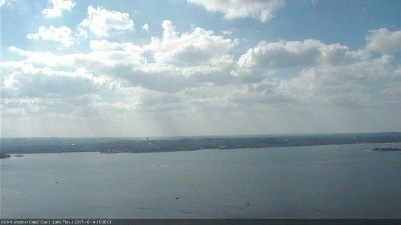 Lake Travis webcam, October 14, 2017 2:55 PM CT