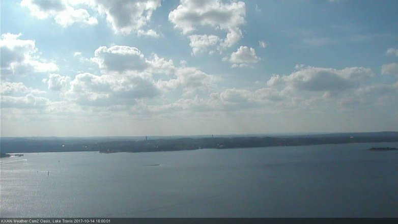 Lake Travis webcam, October 14, 2017 3:05 PM CT