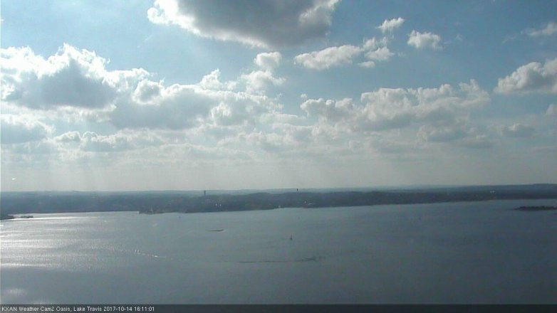 Lake Travis webcam, October 14, 2017 3:20 PM CT