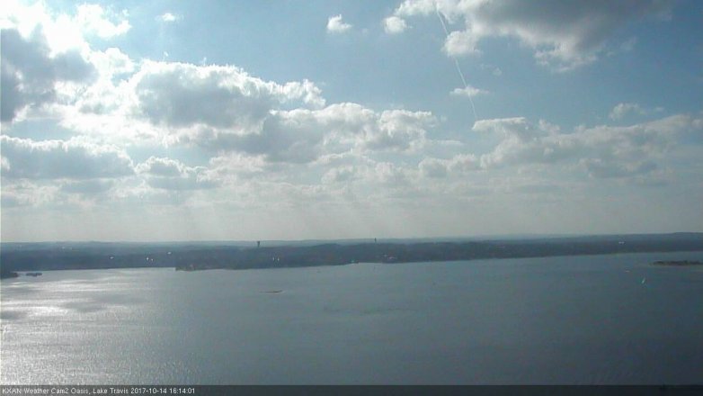 Lake Travis webcam, October 14, 2017 3:30 PM CT