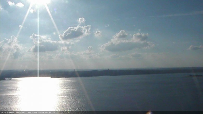 Lake Travis webcam, October 14, 2017 4:20 PM CT