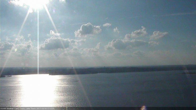 Lake Travis webcam, October 14, 2017 4:35 PM CT