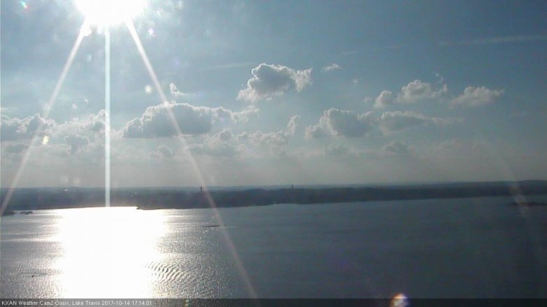 Lake Travis webcam, October 14, 2017 4:45 PM CT