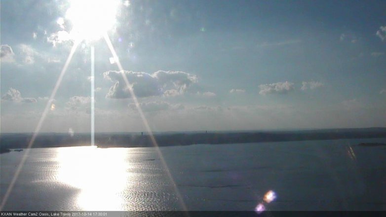 Lake Travis webcam, October 14, 2017 4:50 PM CT