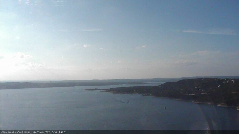 Lake Travis webcam, October 14, 2017 5:05 PM CT