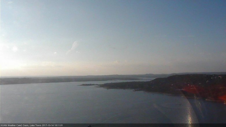 Lake Travis webcam, October 14, 2017 5:25 PM CT
