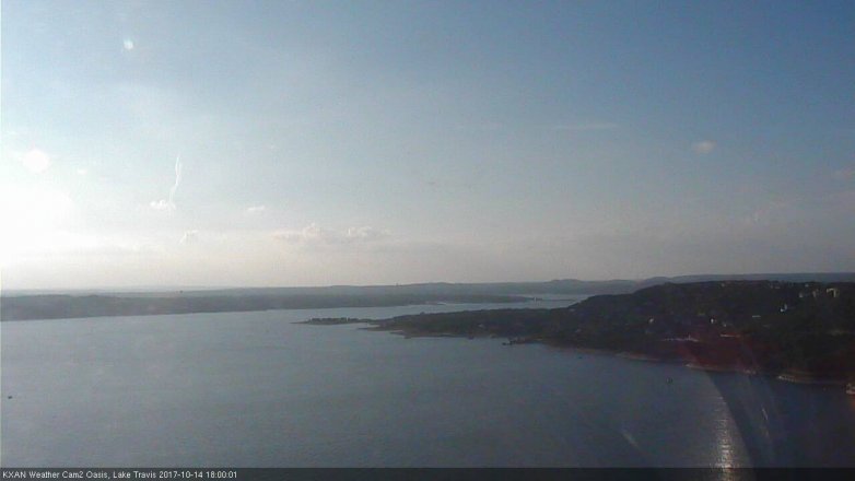 Lake Travis webcam, October 14, 2017 5:30 PM CT