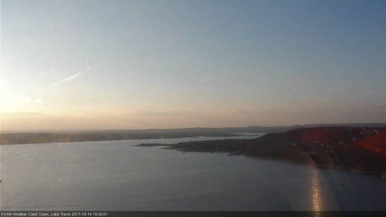 Lake Travis webcam, October 14, 2017 5:35 PM CT