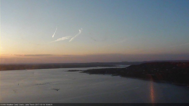 Lake Travis webcam, October 14, 2017 6:05 PM CT
