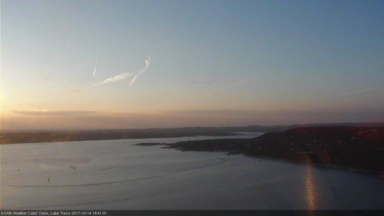 Lake Travis webcam, October 14, 2017 6:10 PM CT