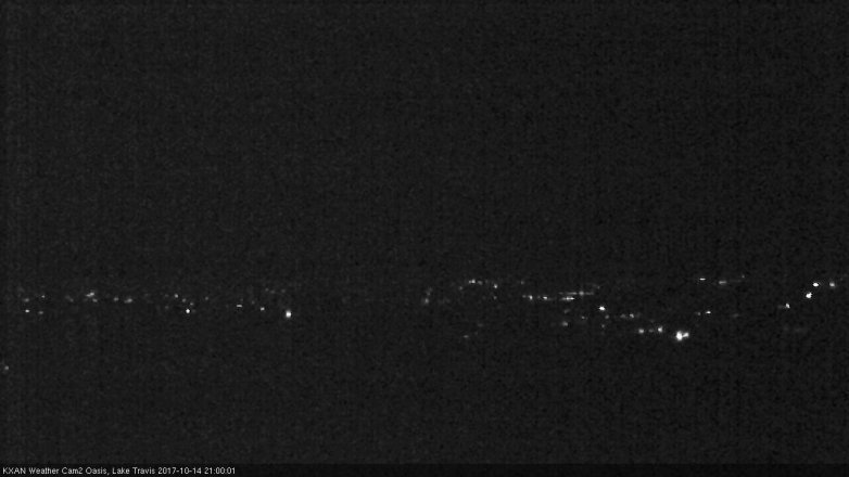 Lake Travis webcam, October 14, 2017 8:30 PM CT