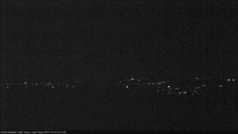 Lake Travis webcam, October 14, 2017 9:30 PM CT
