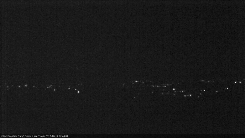 Lake Travis webcam, October 14, 2017 10:10 PM CT