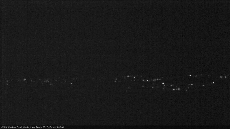 Lake Travis webcam, October 14, 2017 10:20 PM CT
