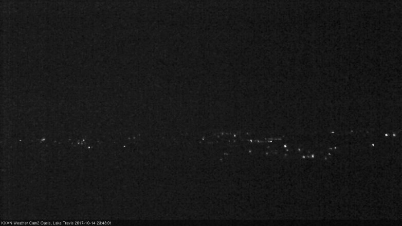 Lake Travis webcam, October 14, 2017 10:50 PM CT