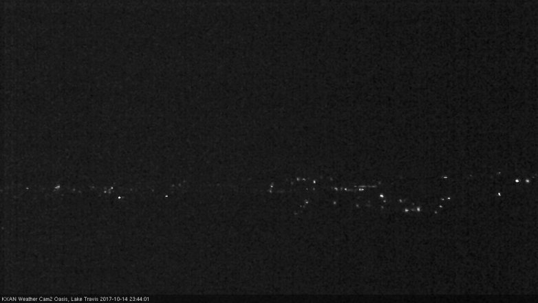 Lake Travis webcam, October 14, 2017 11:10 PM CT