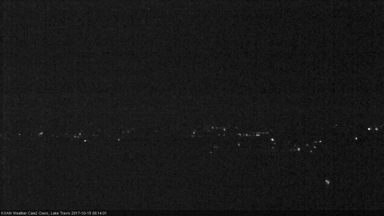 Lake Travis webcam, October 14, 2017 11:25 PM CT