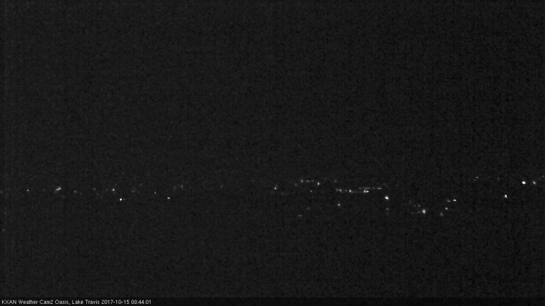 Lake Travis webcam, October 14, 2017 11:50 PM CT