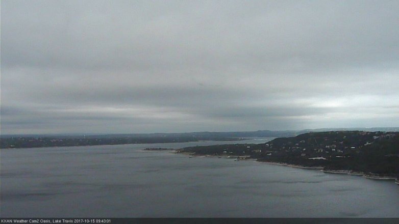 Lake Travis webcam, October 15, 2017 9:15 AM CT