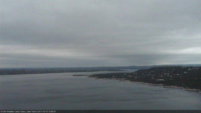 Lake Travis webcam, October 15, 2017 9:20 AM CT
