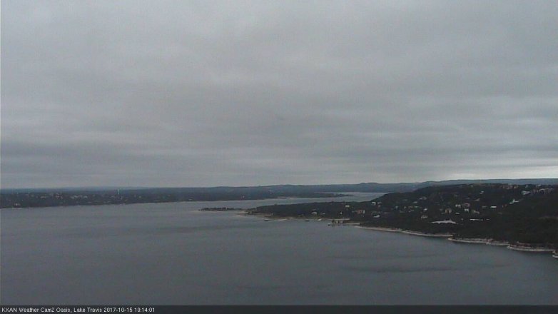 Lake Travis webcam, October 15, 2017 9:25 AM CT