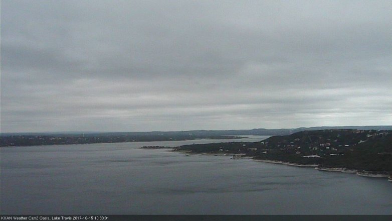 Lake Travis webcam, October 15, 2017 9:50 AM CT