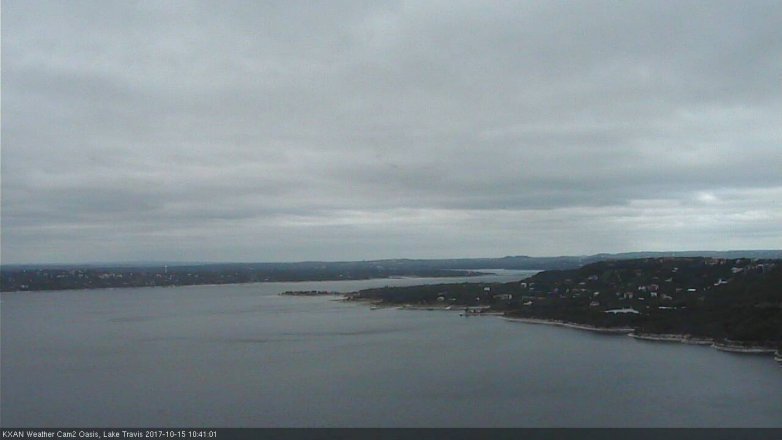 Lake Travis webcam, October 15, 2017 10:00 AM CT