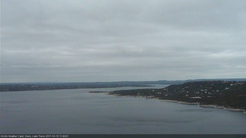 Lake Travis webcam, October 15, 2017 10:20 AM CT