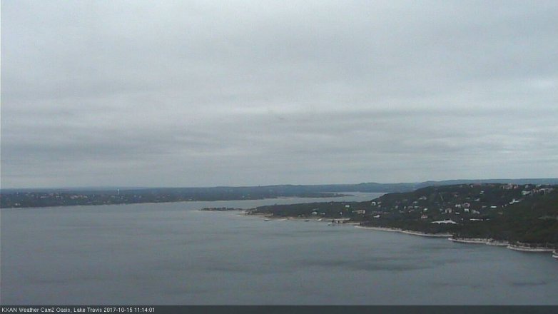 Lake Travis webcam, October 15, 2017 10:30 AM CT