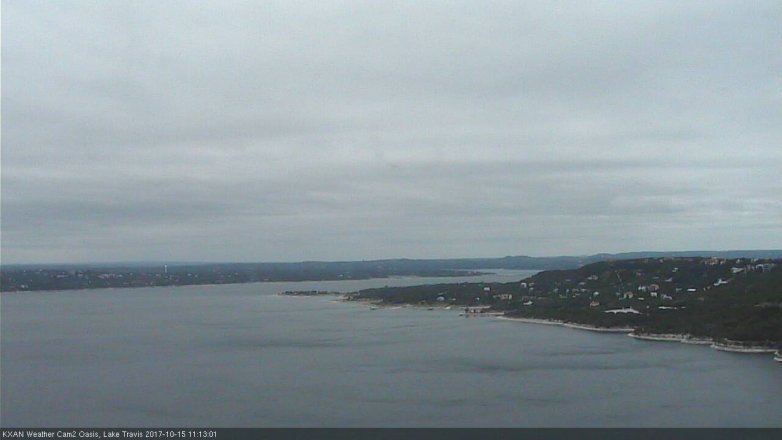Lake Travis webcam, October 15, 2017 10:40 AM CT