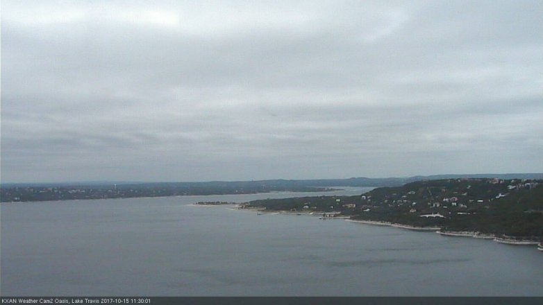 Lake Travis webcam, October 15, 2017 10:50 AM CT