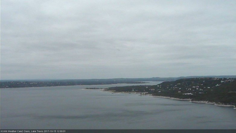 Lake Travis webcam, October 15, 2017 11:25 AM CT