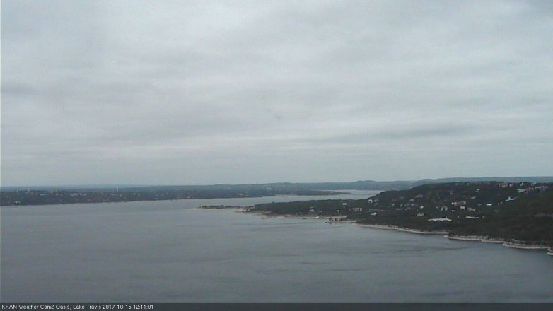 Lake Travis webcam, October 15, 2017 11:30 AM CT