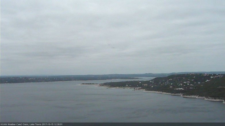Lake Travis webcam, October 15, 2017 11:40 AM CT