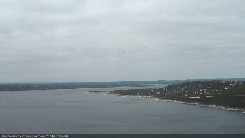 Lake Travis webcam, October 15, 2017 12:05 PM CT