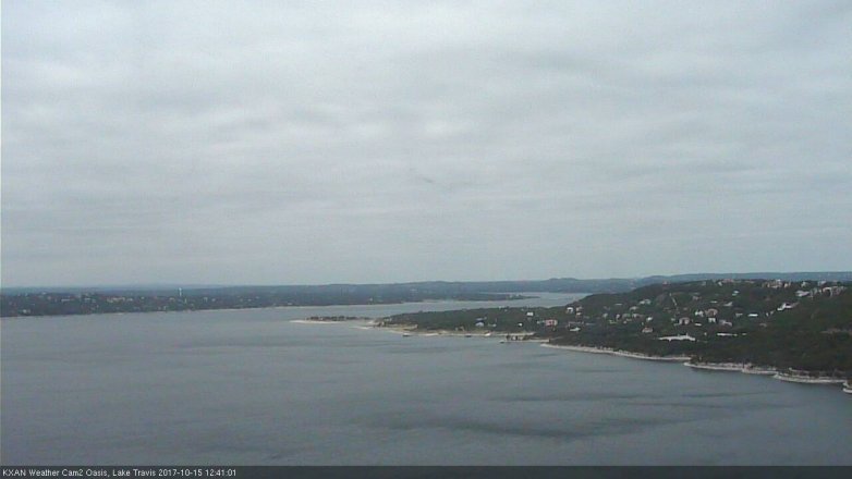 Lake Travis webcam, October 15, 2017 12:10 PM CT